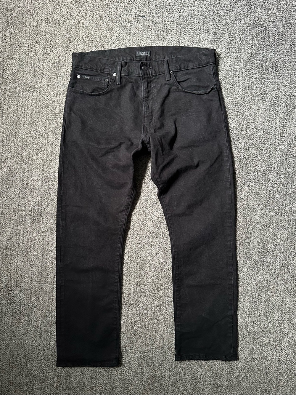 Ralph Lauren Double RL Men’s Slim Straight Black Jeans